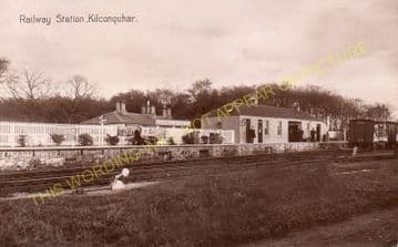 Kilconquhar Railway Station Photo. Largo - Elie. Leven to St. Monans Line. (2).