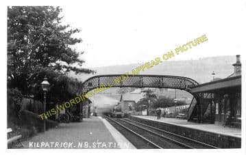 Kilpatrick Railway Station Photo. Dalmuir - Bowling. Glasgow to Dumbarton. (1)