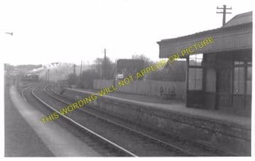 Kincardine Railway Station Photo. Kilbagie - Culross. Clackmannan Line. (3)