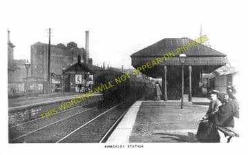 Kirkcaldy Railway Station Photo. Kinghorn - Sinclairtown. Aberdour Line. (1)..