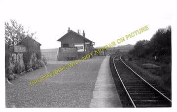 Kirkinner Railway Station Photo.  Wigtown - Whauphill. Whithorn Line. (1)..