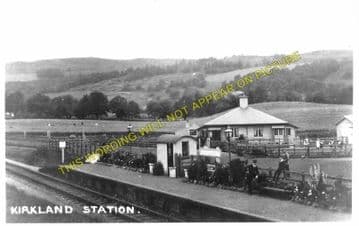 Kirkland Railway Station Photo. Moniaive - Crossford. Dunscore Line. (1)