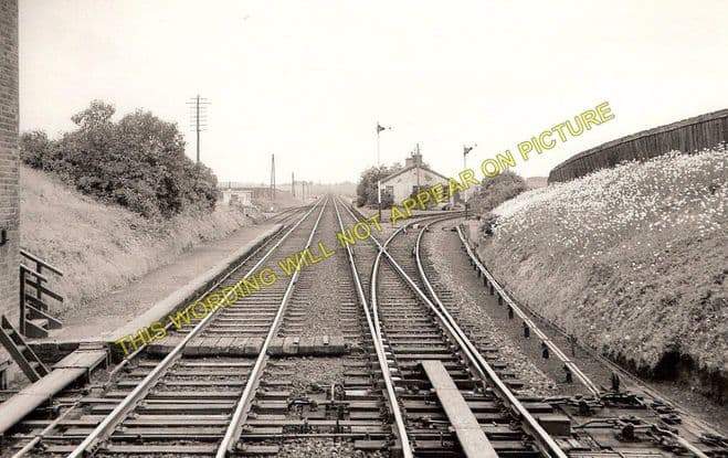 Kirriemuir Junction Railway Station Photo.  Forfar Line. Caledonian Railway. (1)..