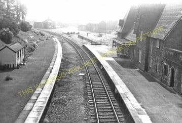 Knighton Railway Station Photo. Bucknell - Knucklas. Builth Wells Line (6)