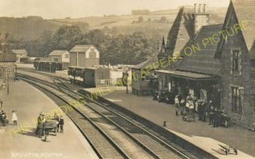 Knighton Railway Station Photo. Bucknell - Knucklas. Builth Wells Line (7)