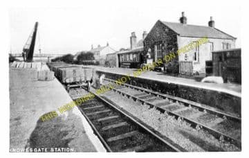 Knowesgate Railway Station Photo. Scotsgap - Woodburn. Morpeth to Reedsmouth (1)..