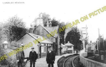 Lambley Railway Station Photo. Coanwood - Slaggyford. Haltwhistle to Alston (1)