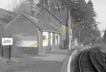 Lambley Railway Station Photo. Coanwood - Slaggyford. Haltwhistle to Alston (13)
