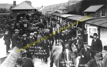 Lampeter Railway Station Photo. Llanybyther to Derry Ormond and Aberayron. (3)