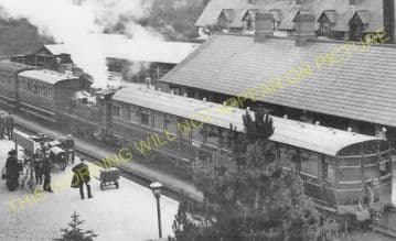 Lampeter Railway Station Photo. Llanybyther to Derry Ormond and Aberayron. (8)