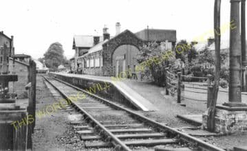 Langholm Railway Station Photo. Gilnockie, Canonbie and Riddings Line. (8)