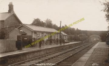 Langley Railway Station Photo. Elrington - Staward. Hexham to Allendale Line (9)