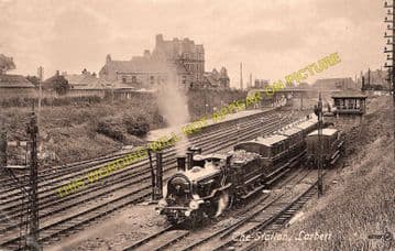 Larbert Railway Station Photo. Bonnybridge to Airth and Plean Lines. (1)