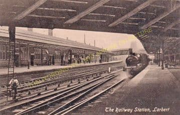 Larbert Railway Station Photo. Bonnybridge to Airth and Plean Lines. (5)