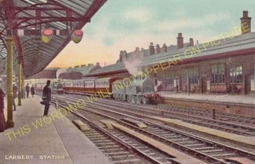 Larbert Railway Station Photo. Bonnybridge to Airth and Plean Lines. (6).