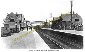 Laurencekirk Railway Station Photo. Marykirk - Fordoun. Stonehaven Line. (2)