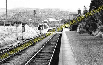 Llanbrynmair Railway Station Photo. Talerddig - Cemmes Road. (2)