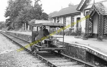 Llandinam Railway Station Photo. Moat Lane Jct. - Dolwen. Llanidloes Line. (2)
