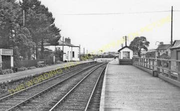 Llandre Railway Station Photo. Borth - Bow Street. Aberystwyth Line. (6).