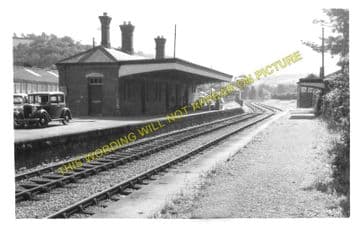 Llandyssil Railway Station Photo. Pencader - Pentrecourt. (1)