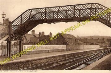 Llanfair Railway Station Photo. Menai Bridge - Gaerwen. Bangor to Holyhead. (1)