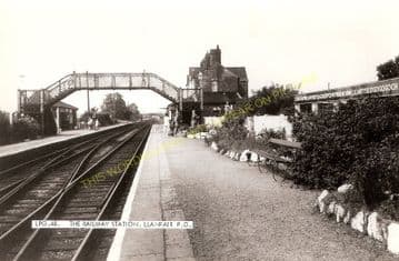 Llanfair Railway Station Photo. Menai Bridge - Gaerwen. Bangor to Holyhead. (5)