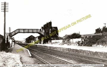 Llanfair Railway Station Photo. Menai Bridge - Gaerwen. Bangor to Holyhead. (6)