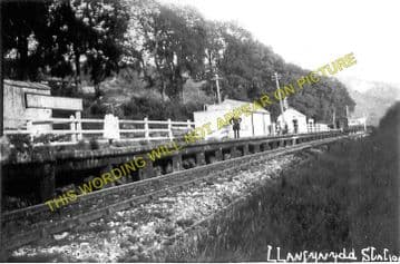 Llanfynydd Railway Station Photo. Ffrith - Coed Talon. Wrexham to Mold Line. (1)