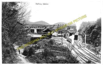 Llangefni Railway Station Photo. Holland Arms - Llangwyllog. Amlwch Line. (2)
