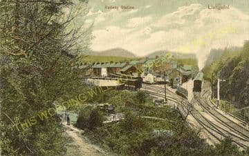 Llangefni Railway Station Photo. Holland Arms - Llangwyllog. Amlwch Line. (5)