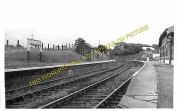 Llangwyllog Railway Station Photo. Llangefni - Llanerchymedd. Amlwch Line. (1)