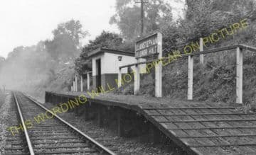 Llanstephan Railway Station Photo. Erwood - Boughrood & LLyswen. (1).