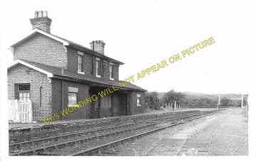 Llong Railway Station Photo. Mold - Padeswood. Chester Line. L&NWR. (5)