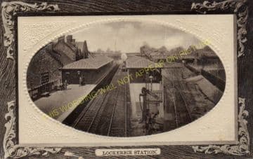 Lockerbie Railway Station Photo. Ecclefechan to Lochmaben and Nethercleugh. (3)