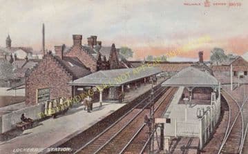 Lockerbie Railway Station Photo. Ecclefechan to Lochmaben and Nethercleugh. (4)
