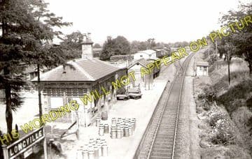 Longville Railway Station Photo. Rushbury - Presthope. Craven Arms Line. (1)..