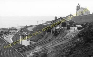 Macduff Railway Station Photo. King Edward, Plaidy and Turriff Line. GNSR (2)
