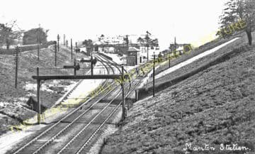 Manton Railway Station Photo. Oakham to Luffenham and Harringworth Lines. (8)