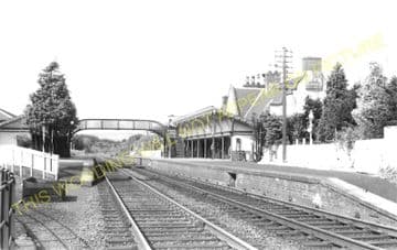 Melrose Railway Station Photo. St. Boswells - Galashiels. Bowland Line. NBR. (2)