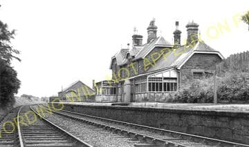 Mindrum Railway Station Photo. Coldstream - Kirknewton. Berwick to Alnwick. (1)
