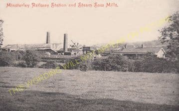 Minsterley Railway Station Photo. Pontesbury, Hanwood  and Shrewsbury Line. (5).