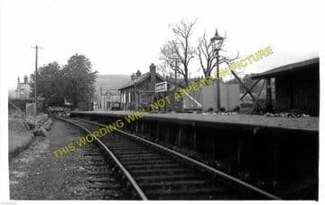 Moniaive Railway Station Photo. Kirkland, Dunscore and Dumfries Line. G&SWR (1)..