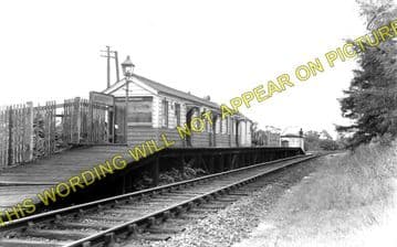 Morcott Railway Station Photo. Luffenham - Seaton. Market Harborough Line. (1)..
