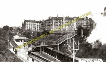 Mount Florida Railway Station Photo. Glasgow - Cathcart. Caledonian Railway (1)