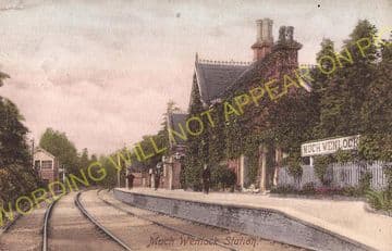 Much Wenlock Railway Station Photo. Buildwas - Presthope. Craven Arms Line. (7)