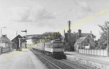 Nairn Railway Station Photo. Gollanfield - Auldearn. Forres Line. Highland (4).