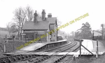 Nannerch Railway Station Photo. Caerwys - Rhydymwyn. Denbigh to Mold Line. (1)