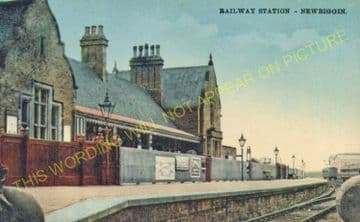 Newbiggin Railway Station Photo. Ashington and North Seaton Line. (15).