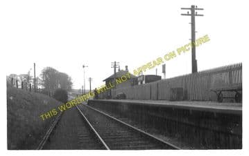 Nisbet Railway Station and Post Office Photo. Roxburgh - Jedburgh. NBR. (1)