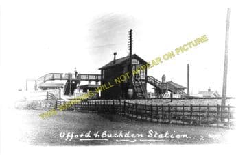 Offord & Buckden Railway Station Photo. Huntingdon - St. Neots. Sandy Line. (1)